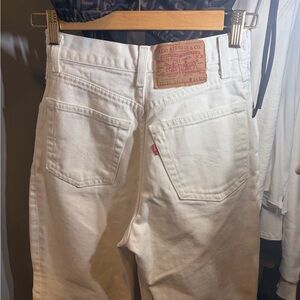 Vintage white Levi jeans